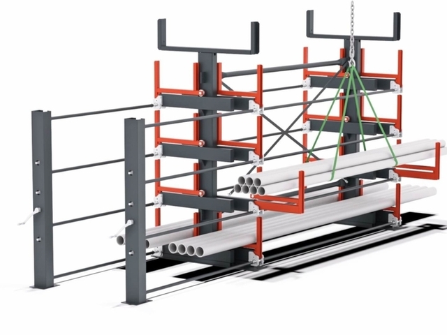 Išvažiuojami konsoliniai stelažai (Roll-Out)
