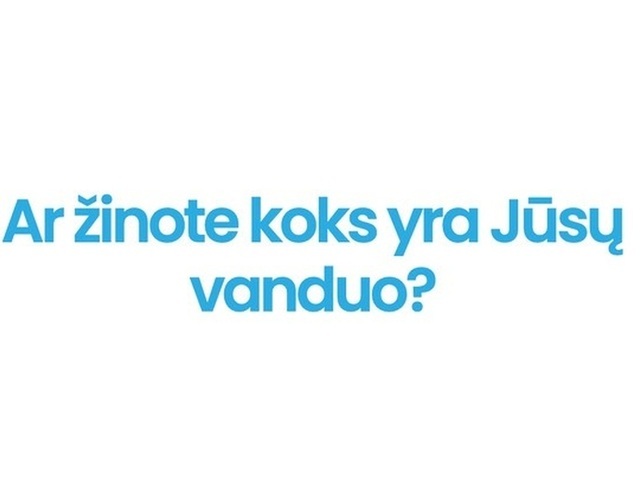 Vandenstyrimai.lt - vandens tyrimas, patogus užsakymas