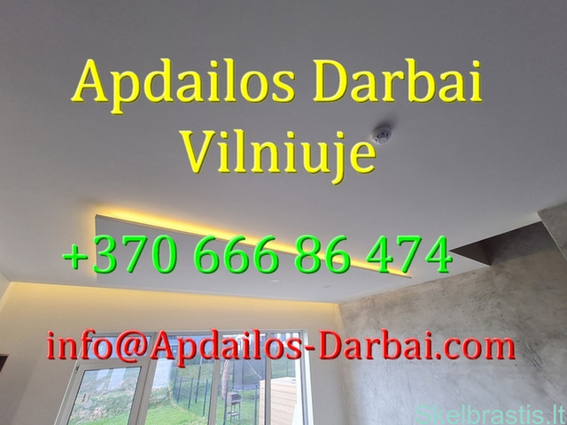 Apdailos darbai Villniuje be tarpininkų - Apdailos-Darbai.com