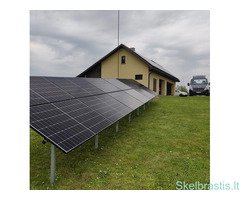 Saulės elektrinių montavimas