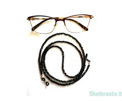 Grandinėlė akiniams su spalvotais akmenukais. - Image 2