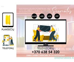 Televizorių ir kitos video technikos remontas Širvintose, Ukmergėje