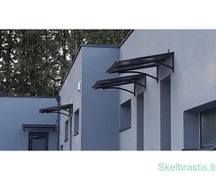 STOGELIŲ gamyba ir montavimas virš DURŲ, BALKONŲ, GARAŽŲ, TERASŲ