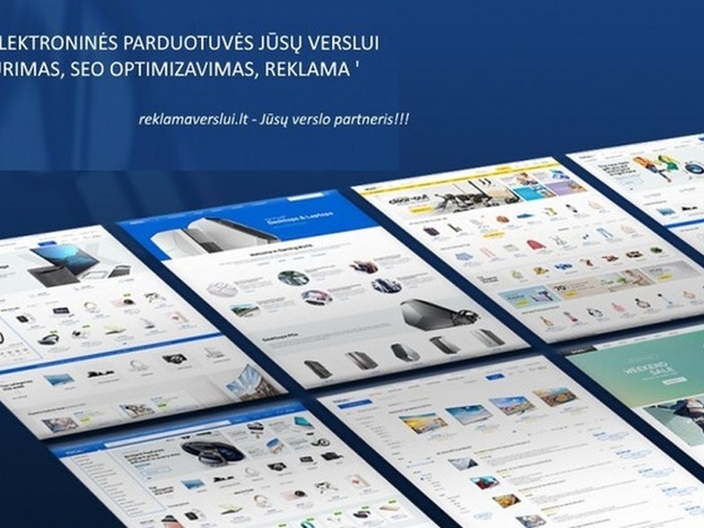 Elektroninių parduotuvių kūrimas